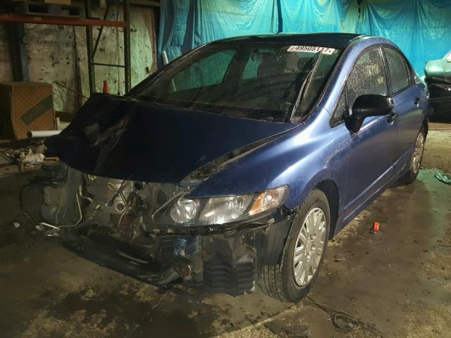 2HGFA16309H357039 - 2009 HONDA CIVIC VP BLUE photo 2