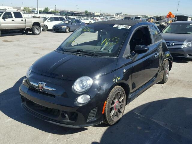 3C3CFFJH9FT562532 - 2015 FIAT 500 ABARTH BLACK photo 2