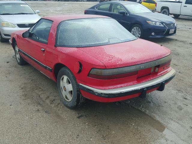 1G4EC11CXJB900336 - 1988 BUICK REATTA RED photo 3