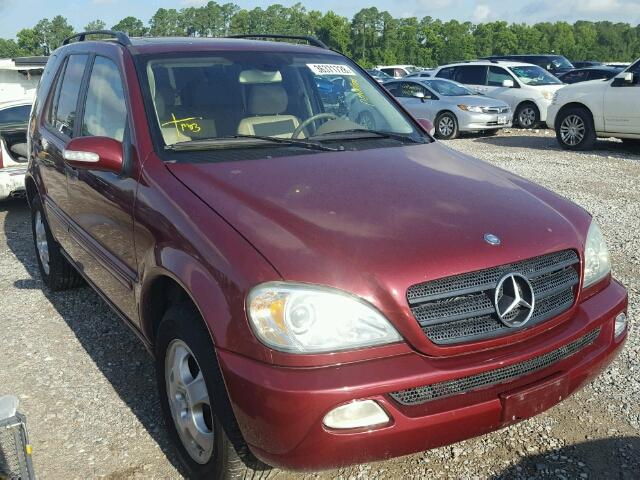 4JGAB54E52A336933 - 2002 MERCEDES-BENZ ML 320 BURGUNDY photo 1