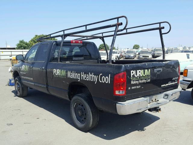 3D7KS28C46G179683 - 2006 DODGE RAM 2500 S BLACK photo 3