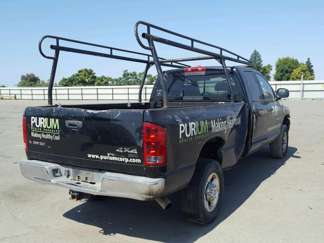 3D7KS28C46G179683 - 2006 DODGE RAM 2500 S BLACK photo 4