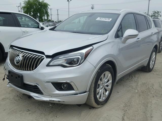 LRBFXBSA1HD101817 - 2017 BUICK ENVISION E SILVER photo 2