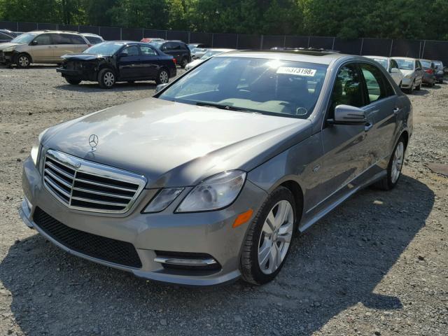 WDDHF2EB1CA543997 - 2012 MERCEDES-BENZ E 350 BLUE GRAY photo 2