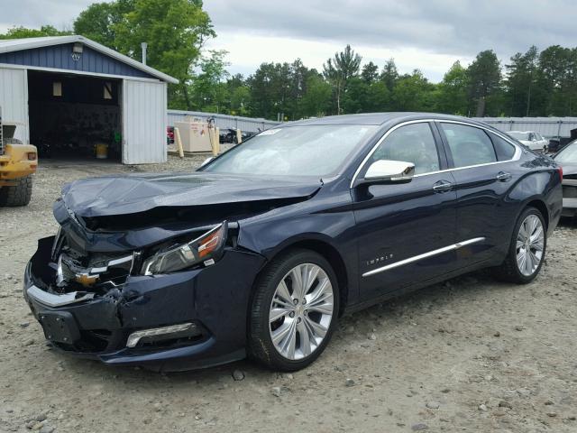 2G1125S37J9124057 - 2018 CHEVROLET IMPALA PRE BLUE photo 2