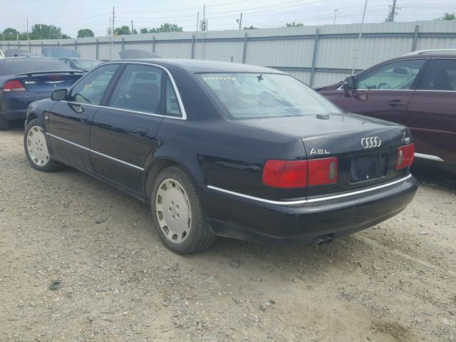 WAUFL54D5YN012653 - 2000 AUDI A8 QUATTRO BLACK photo 3