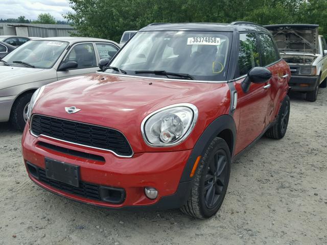 WMWZC3C55DWP51263 - 2013 MINI COOPER S C RED photo 2