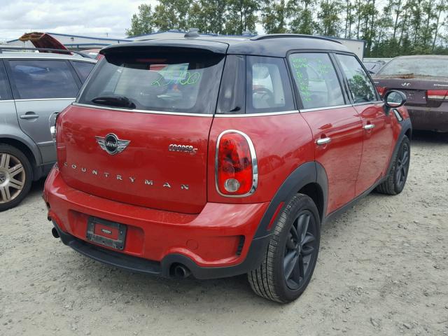 WMWZC3C55DWP51263 - 2013 MINI COOPER S C RED photo 4