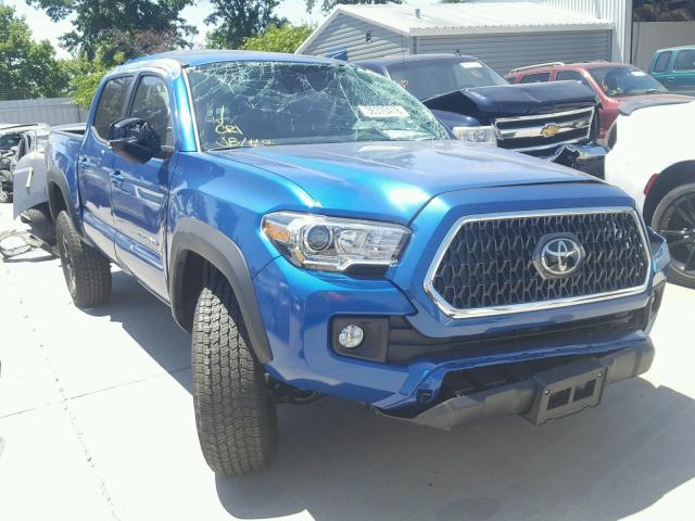 3TMCZ5AN5JM145611 - 2018 TOYOTA TACOMA DOU ლურჯი ფოტო 1