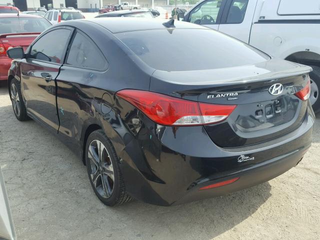 KMHDH6AE5DU010301 - 2013 HYUNDAI ELANTRA CO BLACK photo 3