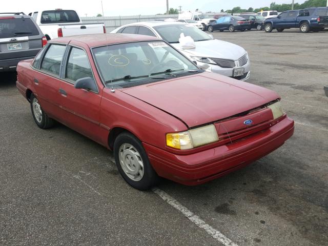 2FAPP36X2NB171764 - 1992 FORD TEMPO GL RED photo 1