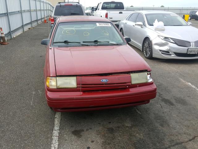 2FAPP36X2NB171764 - 1992 FORD TEMPO GL RED photo 9