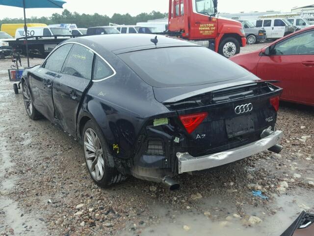 WAUSGAFC7CN026689 - 2012 AUDI A7 PRESTIG BLACK photo 3