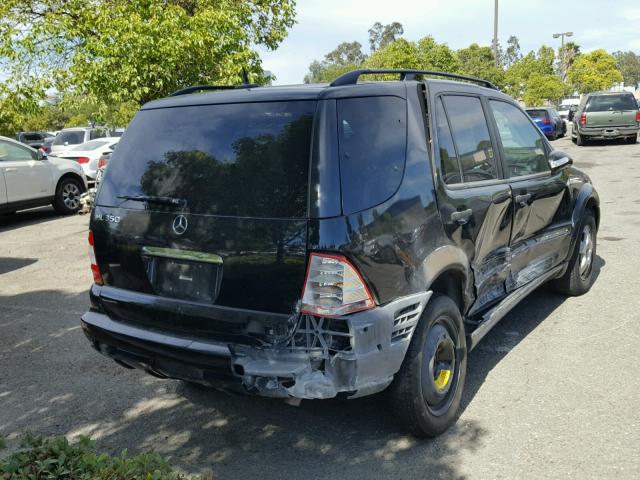 4JGAB57E45A550747 - 2005 MERCEDES-BENZ ML 350 BLACK photo 4