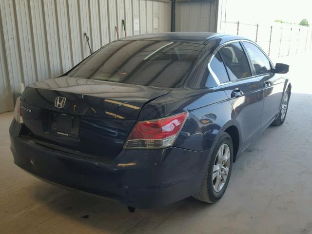 1HGCP26478A130668 - 2008 HONDA ACCORD LXP BLUE photo 4