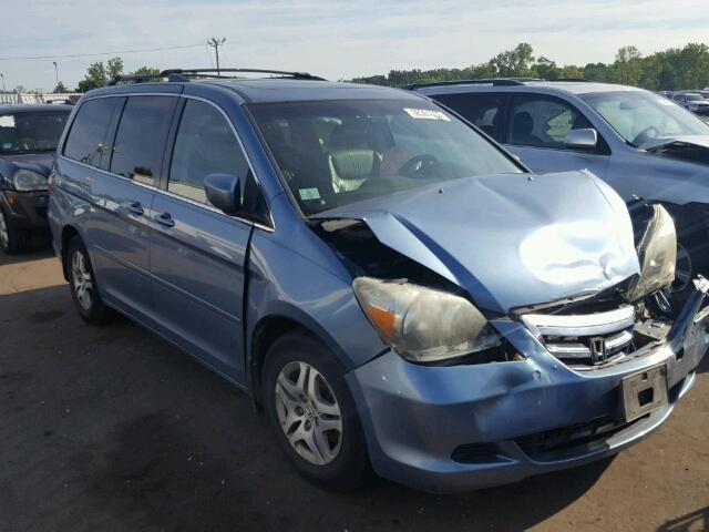 5FNRL38715B046124 - 2005 HONDA ODYSSEY EX BLUE photo 1