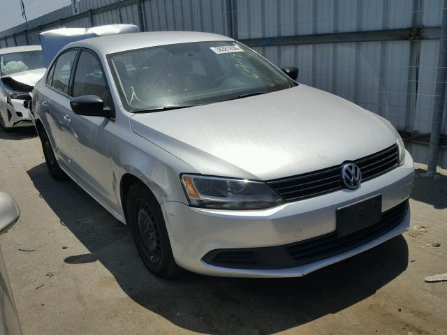 3VW2K7AJ6DM383025 - 2013 VOLKSWAGEN JETTA BASE 银色 照片 1