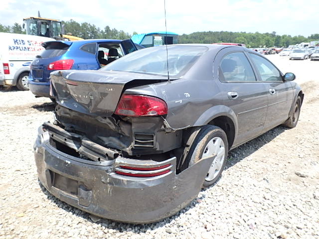 1B3EL36TX4N181635 - 2004 DODGE STRATUS SE GRAY photo 4