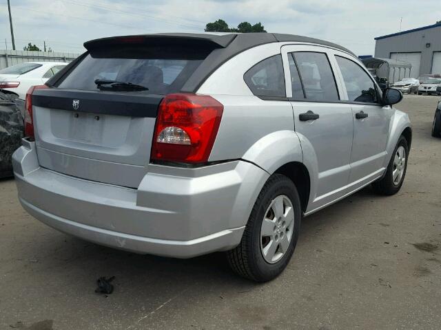 1B3HB28B37D157217 - 2007 DODGE CALIBER SILVER photo 4