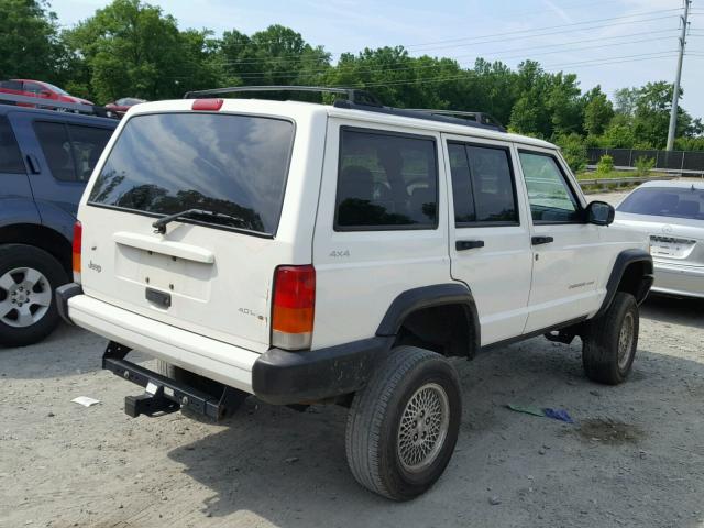 1J4FF68S1XL500799 - 1999 JEEP CHEROKEE S WHITE photo 4