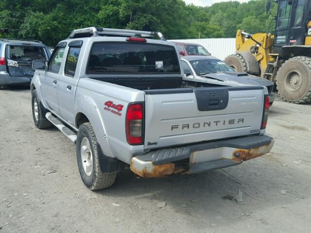 1N6ED27Y41C375694 - 2001 NISSAN FRONTIER C SILVER photo 3