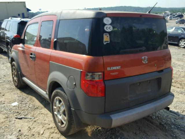 5J6YH18395L016472 - 2005 HONDA ELEMENT LX ORANGE photo 3