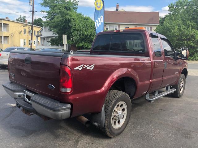 1FTSX31P24EA05727 - 2004 FORD F350 SRW S RED photo 4