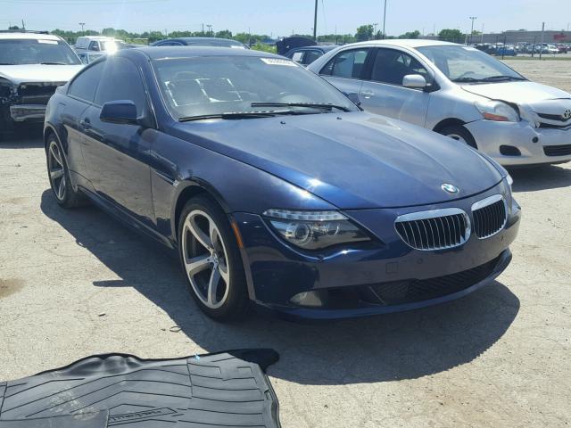 WBAEA5C58ACV93126 - 2010 BMW 650 I BLUE photo 1