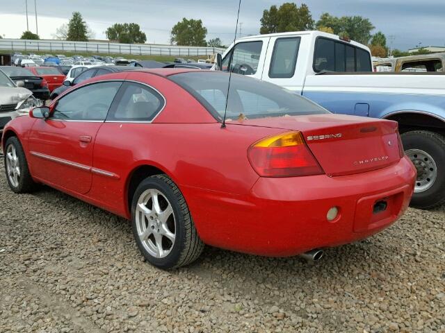 4C3AG52H82E144758 - 2002 CHRYSLER SEBRING LX RED photo 3