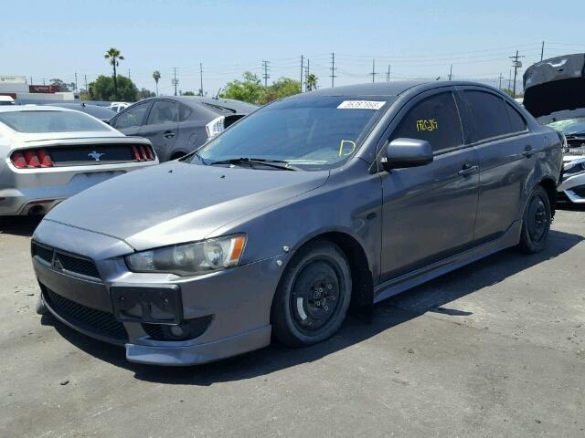 JA3AU86U88U025605 - 2008 MITSUBISHI LANCER GTS GRAY photo 2