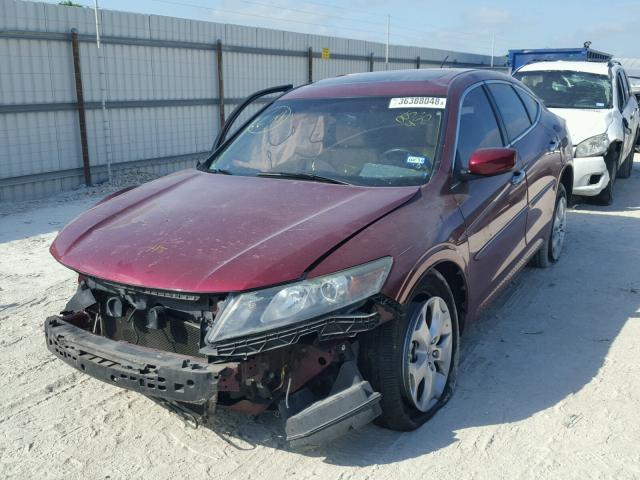 5J6TF1H54AL005455 - 2010 HONDA ACCORD CRO MAROON photo 2