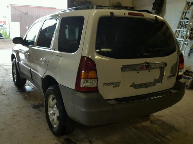 4F2YU06B01KM51077 - 2001 MAZDA TRIBUTE DX 白色 照片 3