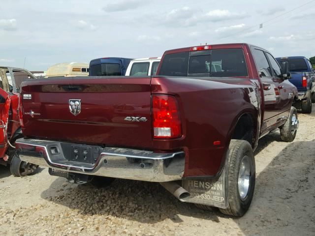 3C63RRHLXHG596559 - 2017 RAM 3500 SLT MAROON photo 4