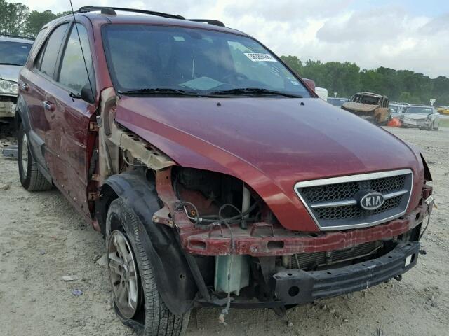 KNDJD733155375803 - 2005 KIA SORENTO EX MAROON photo 1