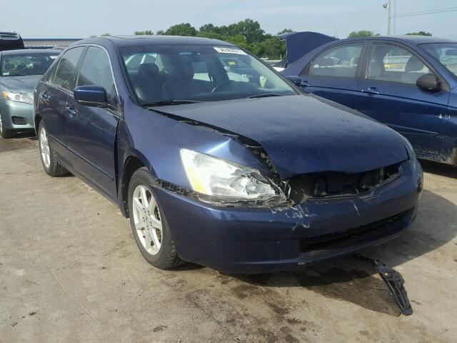 1HGCM665X4A062997 - 2004 HONDA ACCORD EX BLUE photo 1