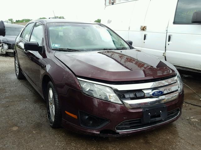 3FAHP0GA7BR104023 - 2011 FORD FUSION S BURGUNDY photo 1