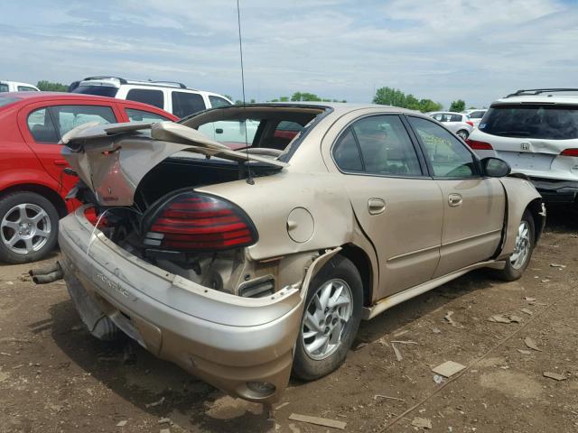 1G2NE52F84M597892 - 2004 PONTIAC GRAND AM S 金色 照片 4