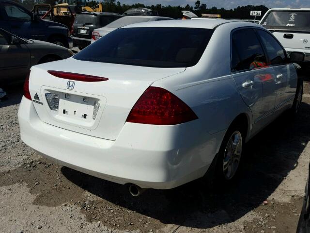 1HGCM56776A146919 - 2006 HONDA ACCORD EX 白色 照片 4