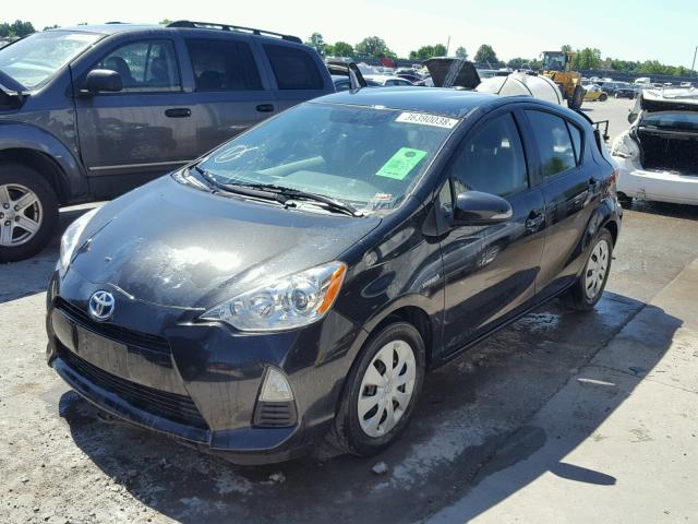 JTDKDTB39C1024446 - 2012 TOYOTA PRIUS C BLACK photo 2