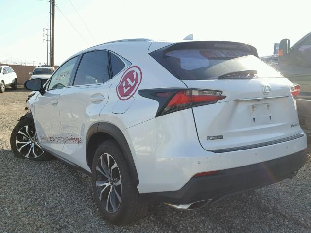 JTJBARBZ8F2045350 - 2015 LEXUS NX 200T WHITE photo 3