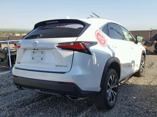 JTJBARBZ8F2045350 - 2015 LEXUS NX 200T WHITE photo 4