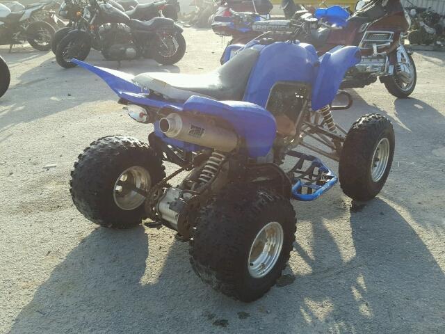 JY4AM01Y35C079651 - 2005 YAMAHA YFM660 R BLUE photo 4