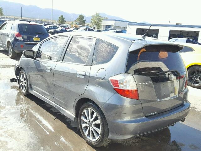 JHMGE8H59CC035085 - 2012 HONDA FIT SPORT GRAY photo 3