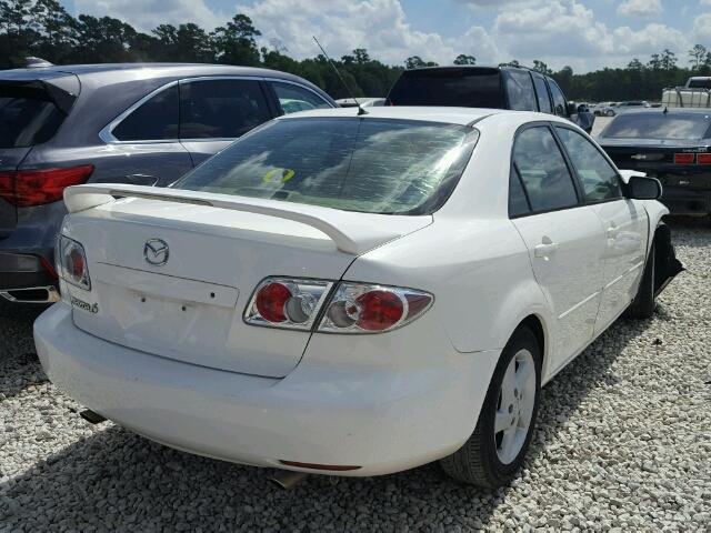 1YVFP80C445N43787 - 2004 MAZDA 6 I WHITE photo 4