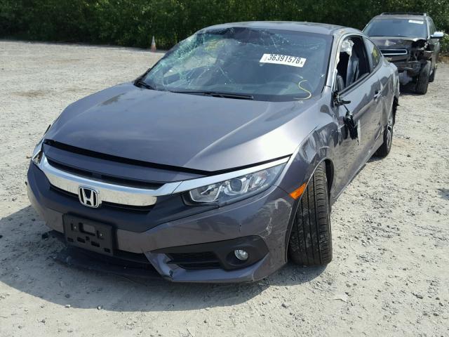 2HGFC3B71HH352834 - 2017 HONDA CIVIC EXL ნაცრისფერი ფოტო 2