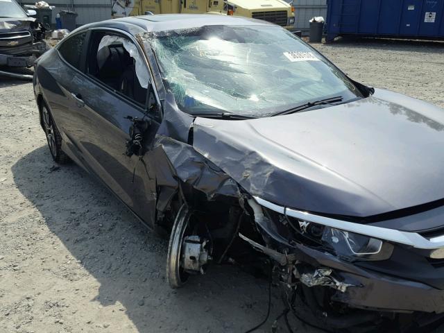 2HGFC3B71HH352834 - 2017 HONDA CIVIC EXL ნაცრისფერი ფოტო 9