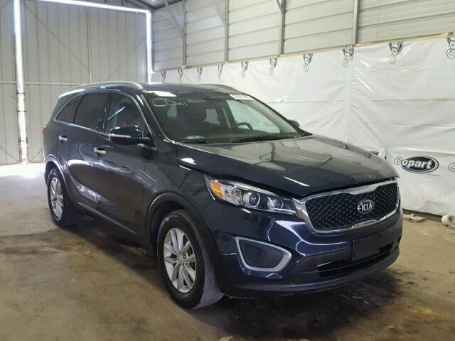 5XYPG4A50GG036917 - 2016 KIA SORENTO LX BLUE photo 1