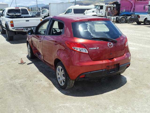 JM1DE1KY3E0172560 - 2014 MAZDA MAZDA2 SPO RED photo 3