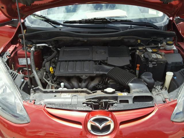 JM1DE1KY3E0172560 - 2014 MAZDA MAZDA2 SPO RED photo 7