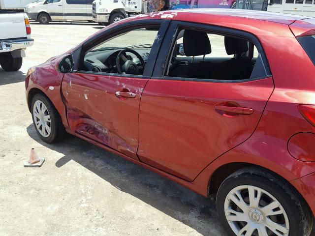 JM1DE1KY3E0172560 - 2014 MAZDA MAZDA2 SPO RED photo 9